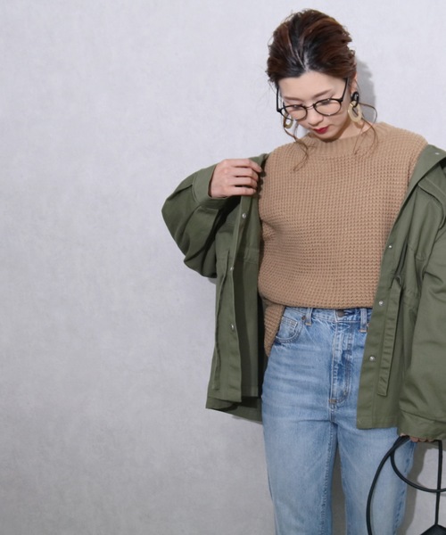 reca（レカ）の「ワッフルニット（ニット/セーター・レディース・オフホワイト/モカ/ライトベージュ・M）」の21枚目の写真