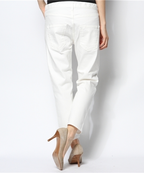 coen（コーエン）の「ボーイフレンドホワイトデニム（デニムパンツ・レディース・ホワイト・LARGE/SMALL/MEDIUM）」の3枚目の写真