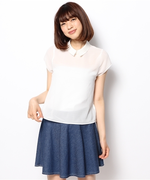 Chico（チコ）の「衿付プルオーバーSH（シャツ/ブラウス・レディース・ホワイト・FREE）」の9枚目の写真