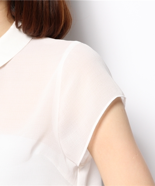 Chico（チコ）の「衿付プルオーバーSH（シャツ/ブラウス・レディース・ホワイト・FREE）」の6枚目の写真