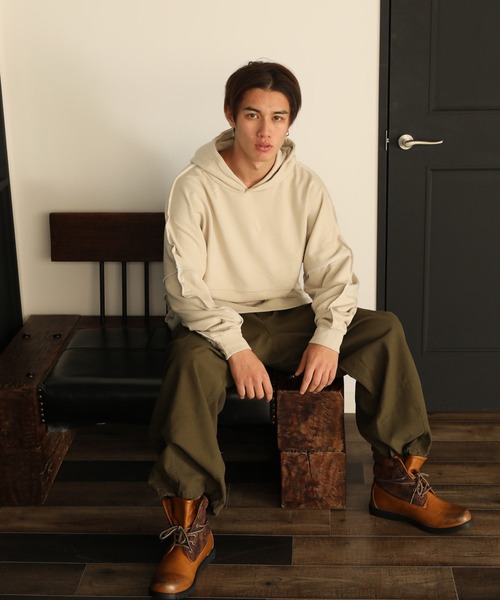 ARCADE（アーケード）の「カツラギ裏使い ワイド ペインター ミリタリーカーゴパンツ（カーゴパンツ・メンズ・ブラウン/カーキ/ブラック・LL/M/L）」の15枚目の写真