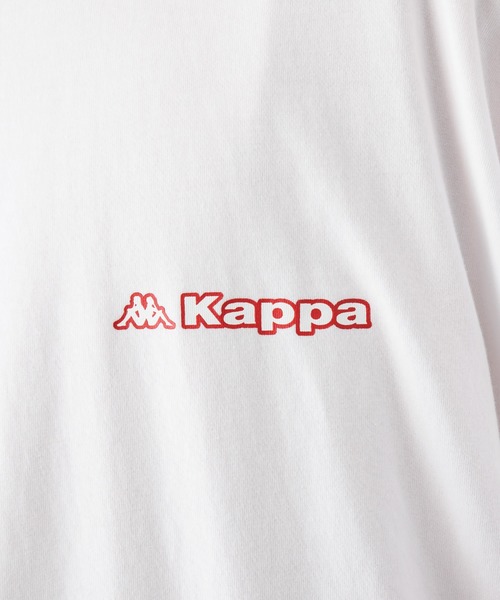 Kappa(カッパ)の「▽WEB限定 Kappa/カッパ 別注 ビッグシルエット ロゴフロント&バックラバープリント半袖Tシャツ(Tシャツ/カットソー・メンズ・ベージュ/ブラック/ホワイト・FREE)」の6枚目の写真