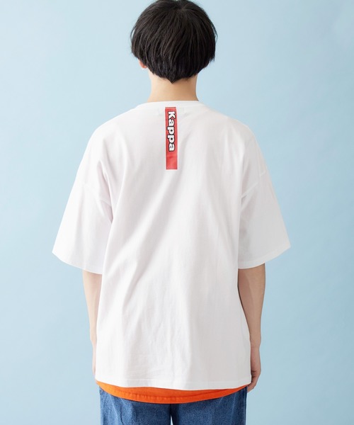 Kappa(カッパ)の「▽WEB限定 Kappa/カッパ 別注 ビッグシルエット ロゴフロント&バックラバープリント半袖Tシャツ(Tシャツ/カットソー・メンズ・ベージュ/ブラック/ホワイト・FREE)」の13枚目の写真