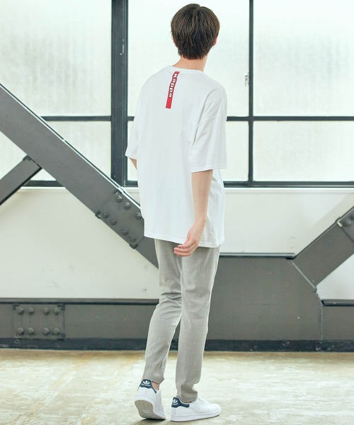 Kappa(カッパ)の「▽WEB限定 Kappa/カッパ 別注 ビッグシルエット ロゴフロント&バックラバープリント半袖Tシャツ(Tシャツ/カットソー・メンズ・ベージュ/ブラック/ホワイト・FREE)」の22枚目の写真