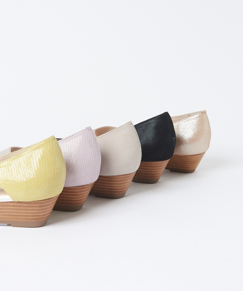 PICHE ABAHOUSE(ピシェ アバハウス)の「スタッフ一押し★バタフライカットオープントゥパンプス(パンプス・レディース・ブラック/グレー/ライム/ラベンダー/シャンパン・40/38/39/35/36/37/34)」の9枚目の写真