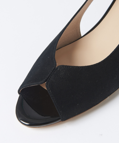 PICHE ABAHOUSE(ピシェ アバハウス)の「スタッフ一押し★バタフライカットオープントゥパンプス(パンプス・レディース・ブラック/グレー/ライム/ラベンダー/シャンパン・40/38/39/35/36/37/34)」の17枚目の写真