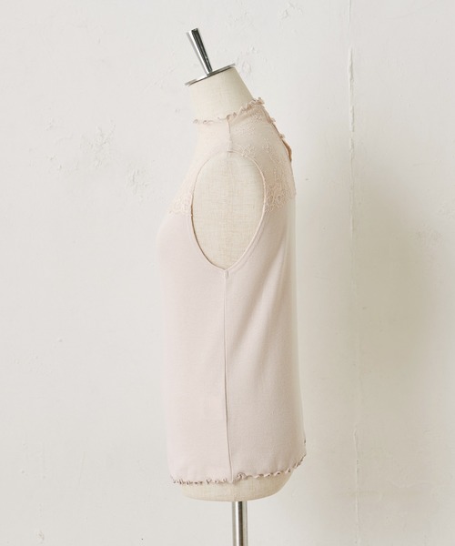 one after another NICE CLAUP（ワンアフターアナザーナイスクラップ）の「レースプチハイテレコインナー（タンクトップ・レディース・ベージュ/オフホワイト/モカ・FREE）」の14枚目の写真