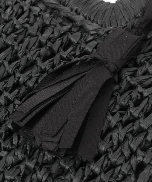 LAKOLE（ラコレ）の「ペーパースクエアバッグ / LAKOLE（ハンドバッグ・レディース・ブラック/グレー/ナチュラル・FREE）」の7枚目の写真