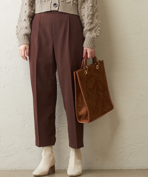 natural couture（ナチュラルクチュール）の「美シルエットテーパードパンツ　Ｌサイズ（その他パンツ・レディース・ピンク/ブラック/ネイビー/ライム/ブルー/ブラウン/アイボリー・LARGE）」の3枚目の写真