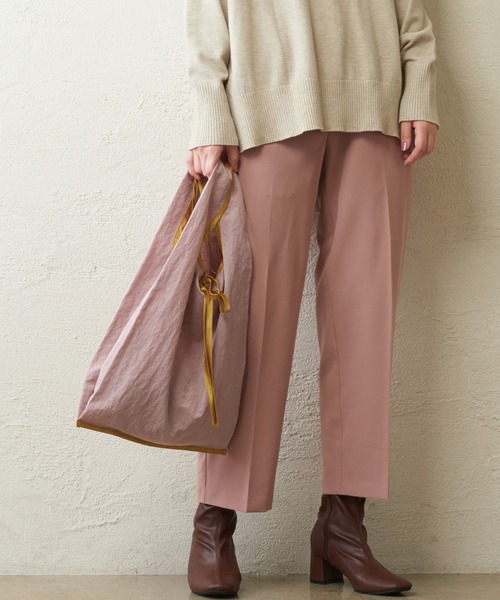 natural couture（ナチュラルクチュール）の「美シルエットテーパードパンツ　Ｌサイズ（その他パンツ・レディース・ピンク/ブラック/ネイビー/ライム/ブルー/ブラウン/アイボリー・LARGE）」の7枚目の写真