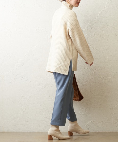 natural couture（ナチュラルクチュール）の「美シルエットテーパードパンツ　Ｌサイズ（その他パンツ・レディース・ピンク/ブラック/ネイビー/ライム/ブルー/ブラウン/アイボリー・LARGE）」の6枚目の写真