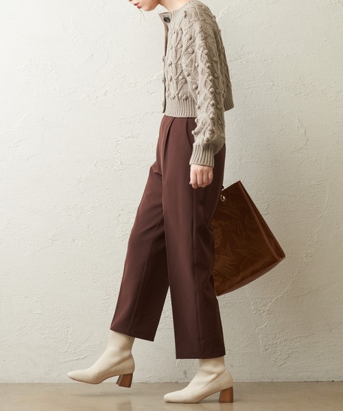 natural couture（ナチュラルクチュール）の「美シルエットテーパードパンツ　Ｌサイズ（その他パンツ・レディース・ピンク/ブラック/ネイビー/ライム/ブルー/ブラウン/アイボリー・LARGE）」の18枚目の写真