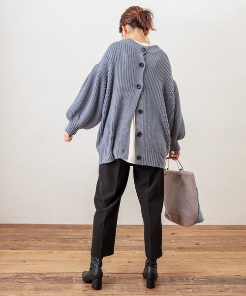 natural couture（ナチュラルクチュール）の「美シルエットテーパードパンツ　Ｌサイズ（その他パンツ・レディース・ピンク/ブラック/ネイビー/ライム/ブルー/ブラウン/アイボリー・LARGE）」の10枚目の写真