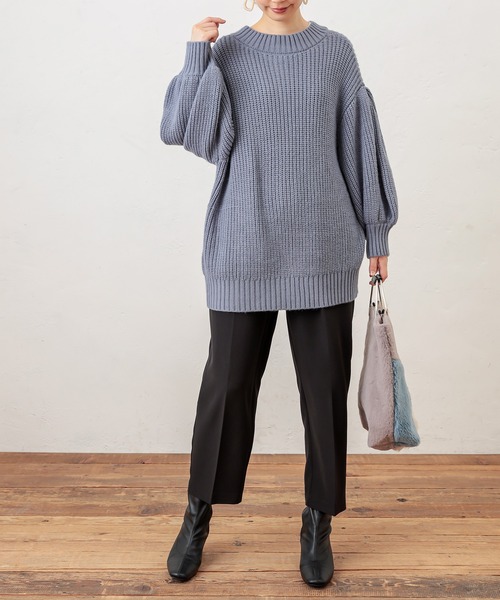 natural couture（ナチュラルクチュール）の「美シルエットテーパードパンツ　Ｌサイズ（その他パンツ・レディース・ピンク/ブラック/ネイビー/ライム/ブルー/ブラウン/アイボリー・LARGE）」の8枚目の写真