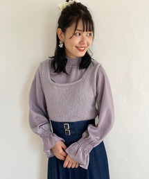 MAJESTIC LEGON | モールフェザービスチェセットブラウス(シャツ/ブラウス)