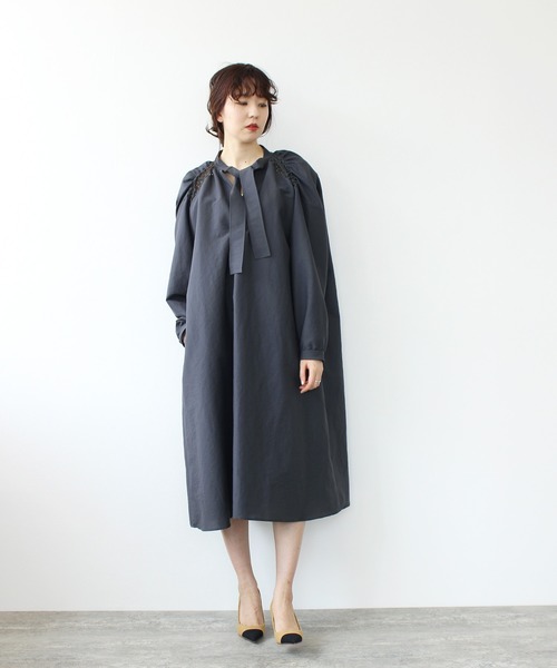 セール Hart Bowtie Shirt Dress ボウタイコクーンワンピース ワンピース Dresslave ドレスレイブ のファッション通販 Zozotown