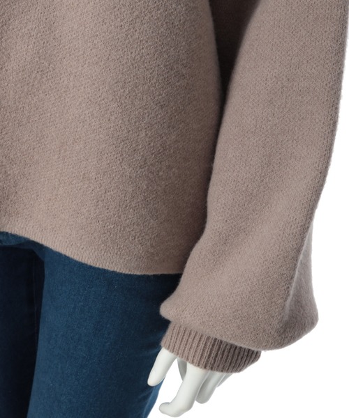fifth（フィフス）の「プチハイドルマンふんわりニット（ニット/セーター・レディース・ブルー/アイボリー/モカ・MEDIUM）」の6枚目の写真
