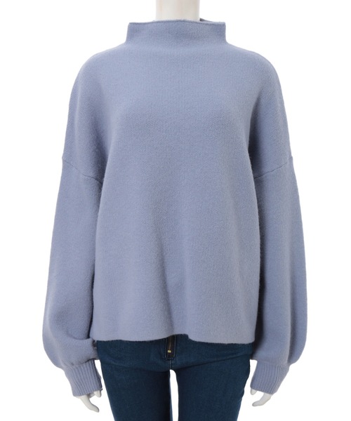 fifth（フィフス）の「プチハイドルマンふんわりニット（ニット/セーター・レディース・ブルー/アイボリー/モカ・MEDIUM）」の7枚目の写真