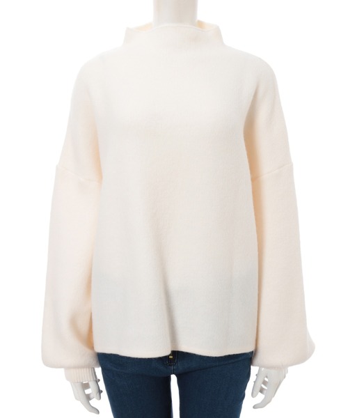 fifth（フィフス）の「プチハイドルマンふんわりニット（ニット/セーター・レディース・ブルー/アイボリー/モカ・MEDIUM）」の12枚目の写真