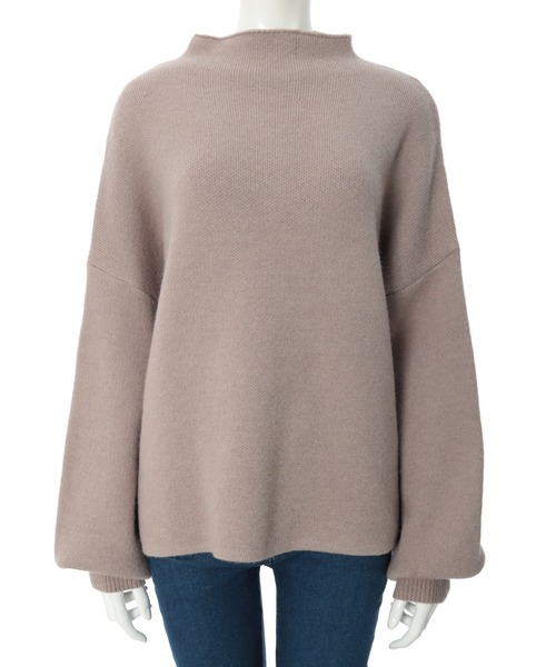 fifth（フィフス）の「プチハイドルマンふんわりニット（ニット/セーター・レディース・ブルー/アイボリー/モカ・MEDIUM）」の9枚目の写真