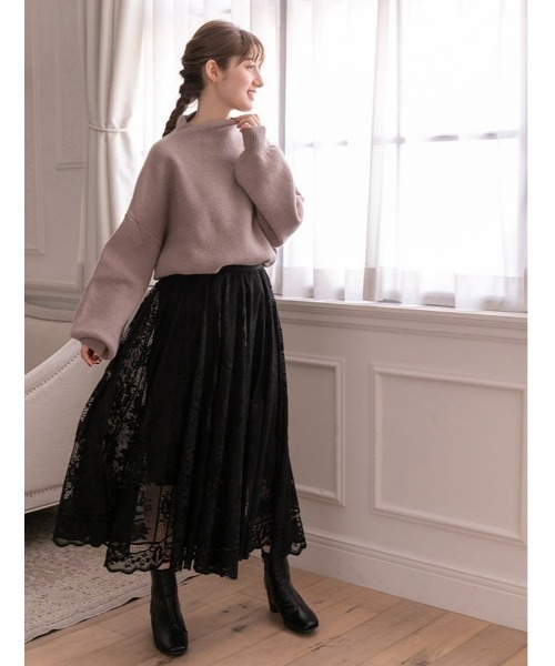 fifth（フィフス）の「プチハイドルマンふんわりニット（ニット/セーター・レディース・ブルー/アイボリー/モカ・MEDIUM）」の18枚目の写真