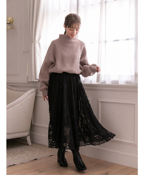 fifth（フィフス）の「プチハイドルマンふんわりニット（ニット/セーター・レディース・ブルー/アイボリー/モカ・MEDIUM）」の21枚目の写真