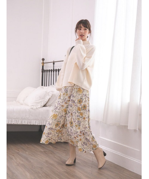 fifth（フィフス）の「プチハイドルマンふんわりニット（ニット/セーター・レディース・ブルー/アイボリー/モカ・MEDIUM）」の22枚目の写真