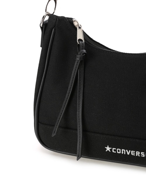 CONVERSE（コンバース）の「CONVERSE　CANVAS ROUND SHOULDER BAG（ショルダーバッグ・レディース・ブラック/オフホワイト/ブラック系その他・FREE）」の9枚目の写真