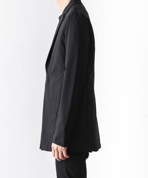 ATTACHMENT（アタッチメント）の「PONTE JERSEY FRONT FLY BLAZER（テーラードジャケット・メンズ・ブラック/ダークグリーン・1/2/3）」の5枚目の写真