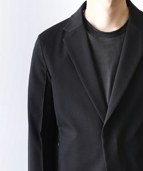 ATTACHMENT（アタッチメント）の「PONTE JERSEY FRONT FLY BLAZER（テーラードジャケット・メンズ・ブラック/ダークグリーン・1/2/3）」の7枚目の写真