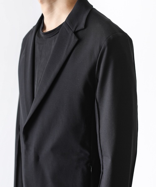 ATTACHMENT（アタッチメント）の「PONTE JERSEY FRONT FLY BLAZER（テーラードジャケット・メンズ・ブラック/ダークグリーン・1/2/3）」の8枚目の写真