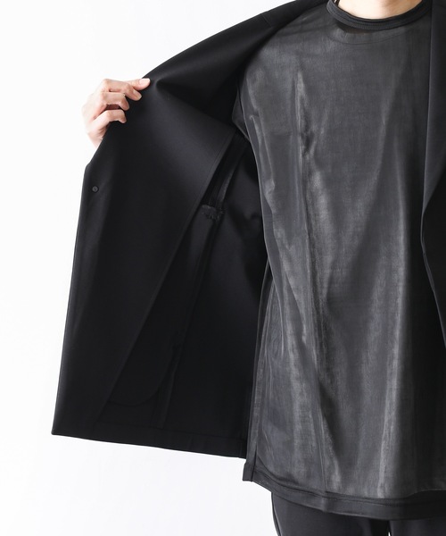 ATTACHMENT（アタッチメント）の「PONTE JERSEY FRONT FLY BLAZER（テーラードジャケット・メンズ・ブラック/ダークグリーン・1/2/3）」の11枚目の写真