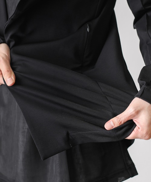 ATTACHMENT（アタッチメント）の「PONTE JERSEY FRONT FLY BLAZER（テーラードジャケット・メンズ・ブラック/ダークグリーン・1/2/3）」の12枚目の写真