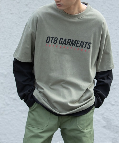 Y/PROJECT ５layered ロンT レイヤード ストリート 袖ロゴ 重ね着 レイヤード ロンT オレンジ | @YUG