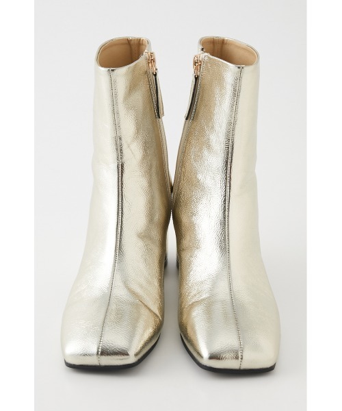 SLY（スライ）の「COLUMN HEEL SHORT ブーツ/ヒール（ブーツ・レディース・ブラック/ライトベージュ/ゴールド・SMALL/MEDIUM/LARGE）」の19枚目の写真