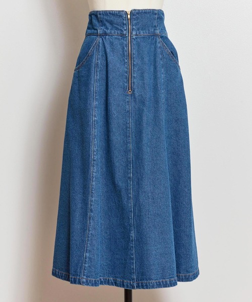 NOELA(ノエラ)の「ジップデニムスカート(デニムスカート・レディース・オフホワイト/ダークインディゴブルー/インディゴブルー・S/M)」の20枚目の写真