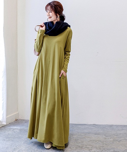 セール ワンピース Ladies レースレディース のファッション Lace ゆったりロング長袖ｔシャツワンピース ワンピース Lace