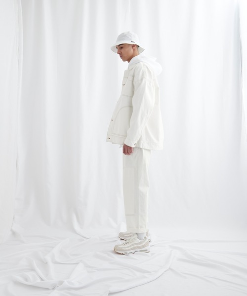 ビッグシルエット ユーティリティ ステッチデニムカバーオール EMMA