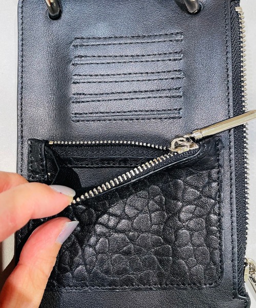 atneK(アトネック)の「【atneK】リングスマフォショルダー(ショルダーバッグ・レディース・ブラック/シルバー・FREE)」の8枚目の写真