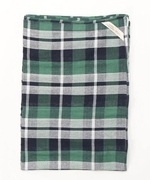 チャイハネ（チャイハネ）の「【チャイハネ】イタワ織りチェック柄マルチクロス Lサイズ（寝具・レディース・ブラック/ネイビー/レッド/ベージュ/ホワイト/イエロー/オレンジ/ブルー/ピンク/グリーン・FREE）」の4枚目の写真