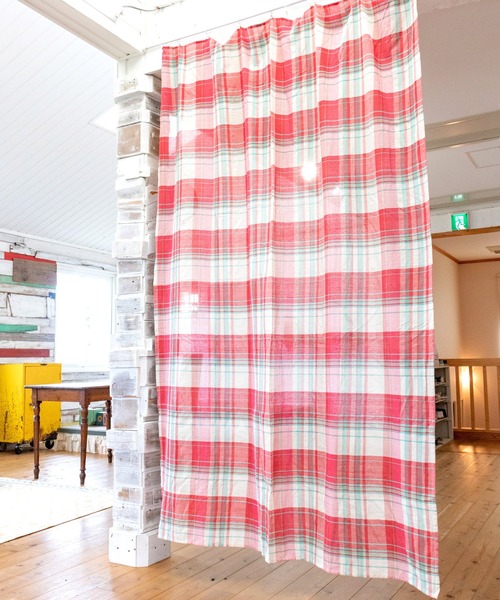 チャイハネ（チャイハネ）の「【チャイハネ】イタワ織りチェック柄マルチクロス Lサイズ（寝具・レディース・ブラック/ネイビー/レッド/ベージュ/ホワイト/イエロー/オレンジ/ブルー/ピンク/グリーン・FREE）」の8枚目の写真