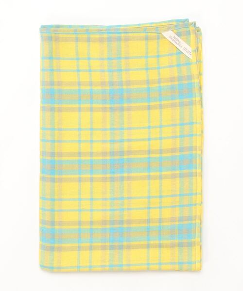 チャイハネ（チャイハネ）の「【チャイハネ】イタワ織りチェック柄マルチクロス Lサイズ（寝具・レディース・ブラック/ネイビー/レッド/ベージュ/ホワイト/イエロー/オレンジ/ブルー/ピンク/グリーン・FREE）」の17枚目の写真