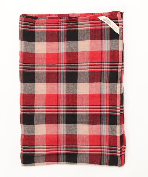 チャイハネ（チャイハネ）の「【チャイハネ】イタワ織りチェック柄マルチクロス Lサイズ（寝具・レディース・ブラック/ネイビー/レッド/ベージュ/ホワイト/イエロー/オレンジ/ブルー/ピンク/グリーン・FREE）」の18枚目の写真