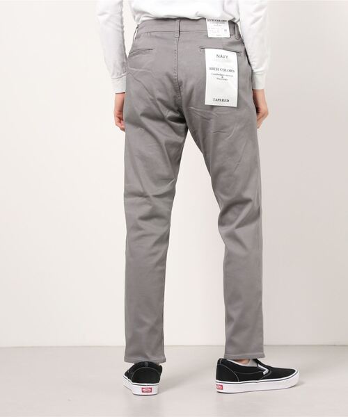 NAVY(ネイビー)の「NAVY RICH COLORS テーパードパンツ(チノパンツ・メンズ・グレー・S/M/XL/L)」の7枚目の写真