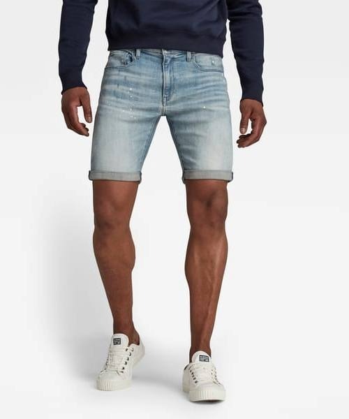 G-STAR（ジースター）の「3301 SLIM SHORTS/デニムショーツ（デニムパンツ・メンズ・インディゴブルー・30inch/32inch/28inch/34inch）」の10枚目の写真