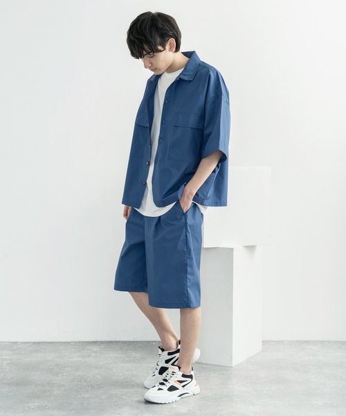 Rocky Monroe(ロッキーモンロー)の「タイプライターワイドショーツ(その他パンツ・メンズ・ブラック/ベージュ/カーキ/ブルー・LL/M/L)」の21枚目の写真