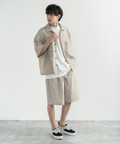 Rocky Monroe(ロッキーモンロー)の「タイプライターワイドショーツ(その他パンツ・メンズ・ブラック/ベージュ/カーキ/ブルー・LL/M/L)」の20枚目の写真