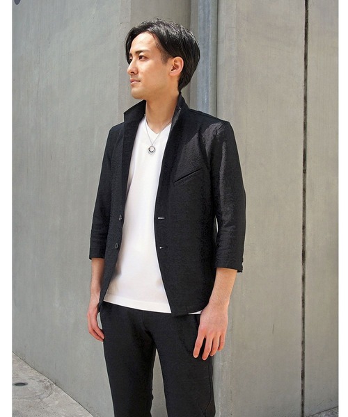 NICOLE CLUB FOR MEN（ニコルクラブフォーメン）の「スタンドジャケット（その他アウター・メンズ・ブラック/ネイビー/ホワイト・LARGE/X-LARGE/MEDIUM）」の2枚目の写真