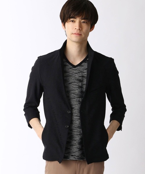 NICOLE CLUB FOR MEN（ニコルクラブフォーメン）の「スタンドジャケット（その他アウター・メンズ・ブラック/ネイビー/ホワイト・LARGE/X-LARGE/MEDIUM）」の5枚目の写真