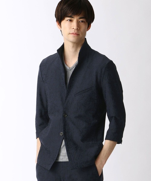 NICOLE CLUB FOR MEN（ニコルクラブフォーメン）の「スタンドジャケット（その他アウター・メンズ・ブラック/ネイビー/ホワイト・LARGE/X-LARGE/MEDIUM）」の6枚目の写真